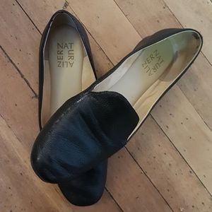 Black Leather Loafer - Naturalizer shoe womens 8M